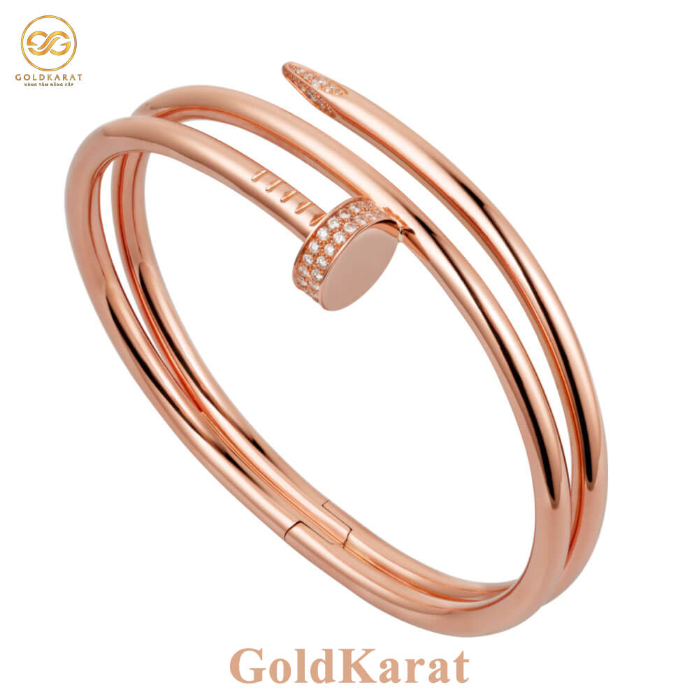 Vòng tay Cartier đinh Juste un Clou vàng hồng - N6708417 - GoldKarat